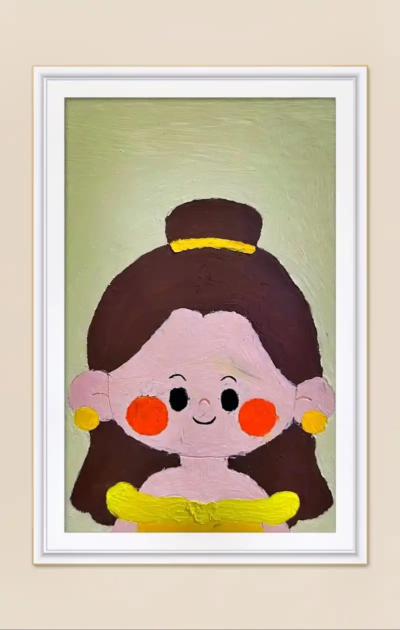 画一个公主系列👸🏻
第七位:贝儿公主 
#跟着抖音学画画