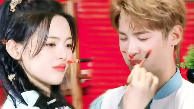 杨超越黄明昊互相画脸!年下不叫姐 心思有点野