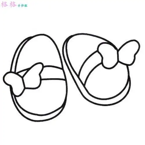 儿童鞋子简笔画简单
