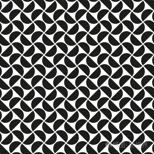 无缝抽象几何圆曲线相交检查图案背景