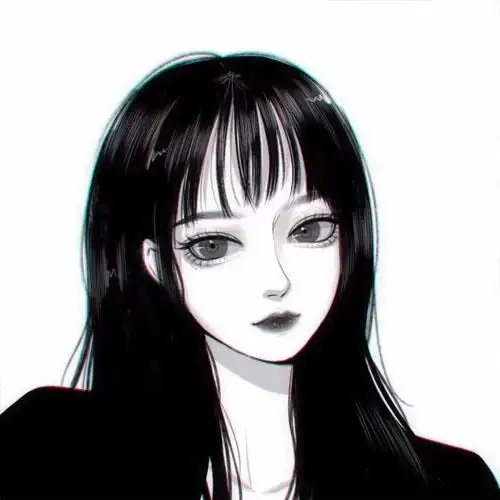 冷酷漫画头像女杀手