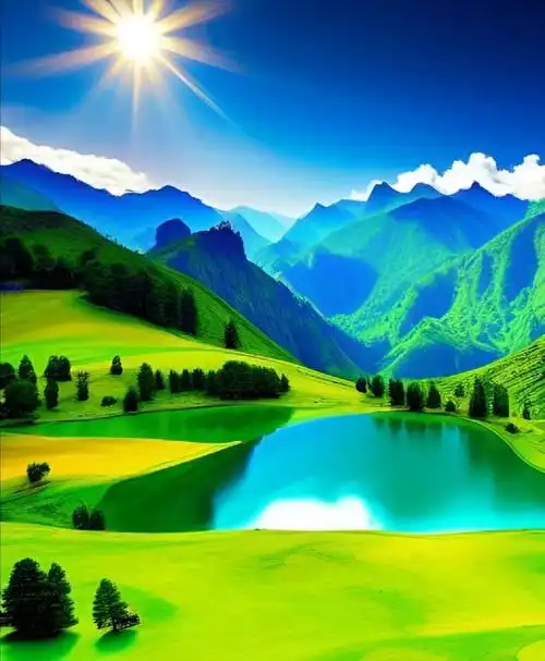 清新唯美,山水相依,美景如画