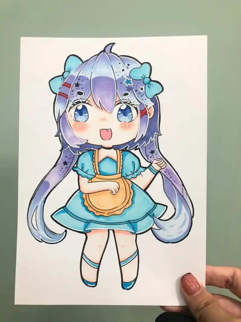 第73幅初级动漫女生人物附步骤图