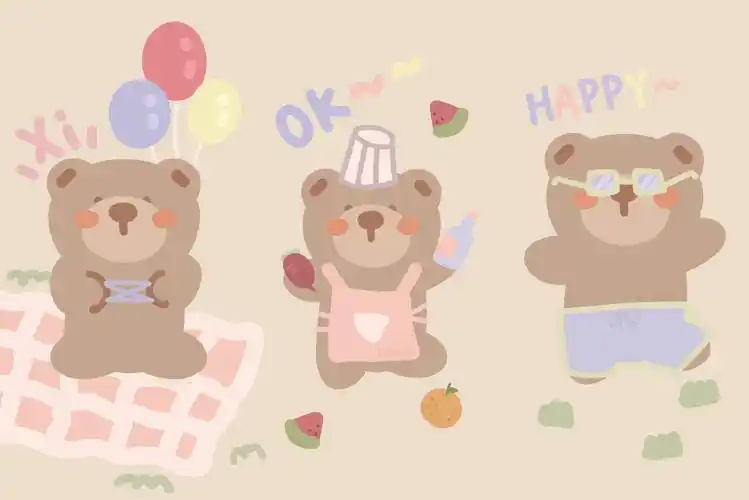 奶油桃子k ipad/电脑卡通壁纸