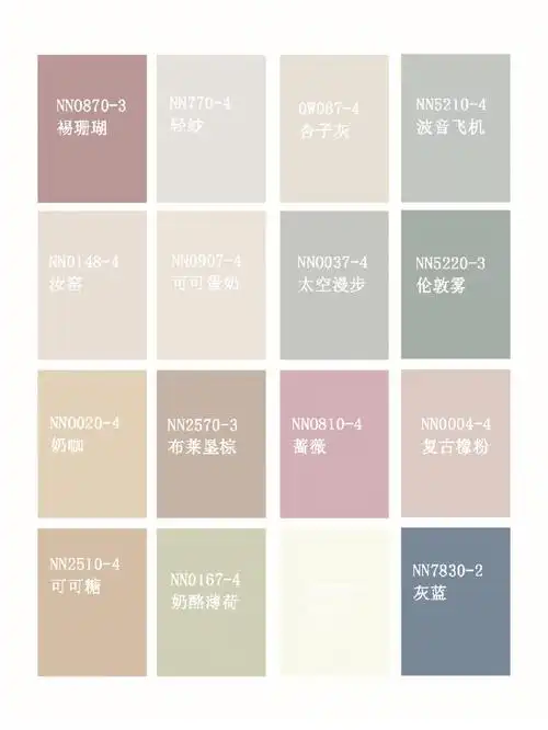 全屋装修乳胶漆配色合集墙漆无滤镜