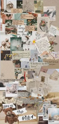 复古欧美风拼接壁纸