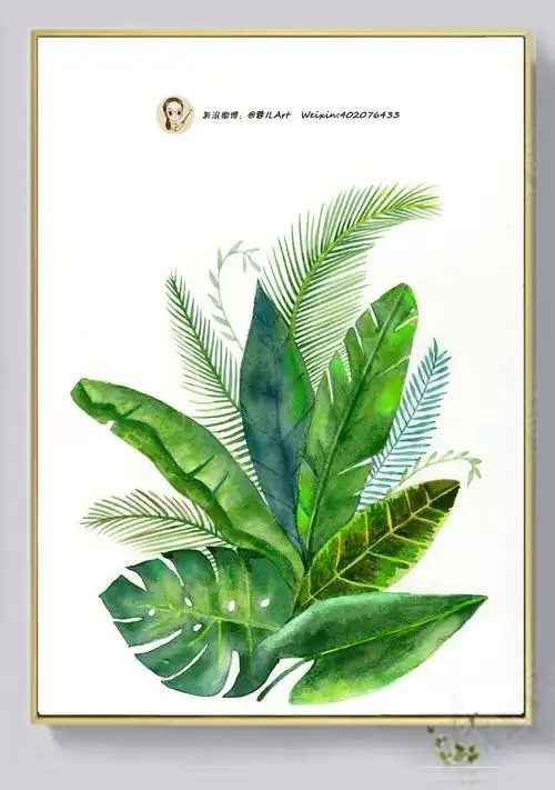 北欧装饰画·小清新绿植|纯艺术|绘画|蓉儿art - 原创作品 - 站酷