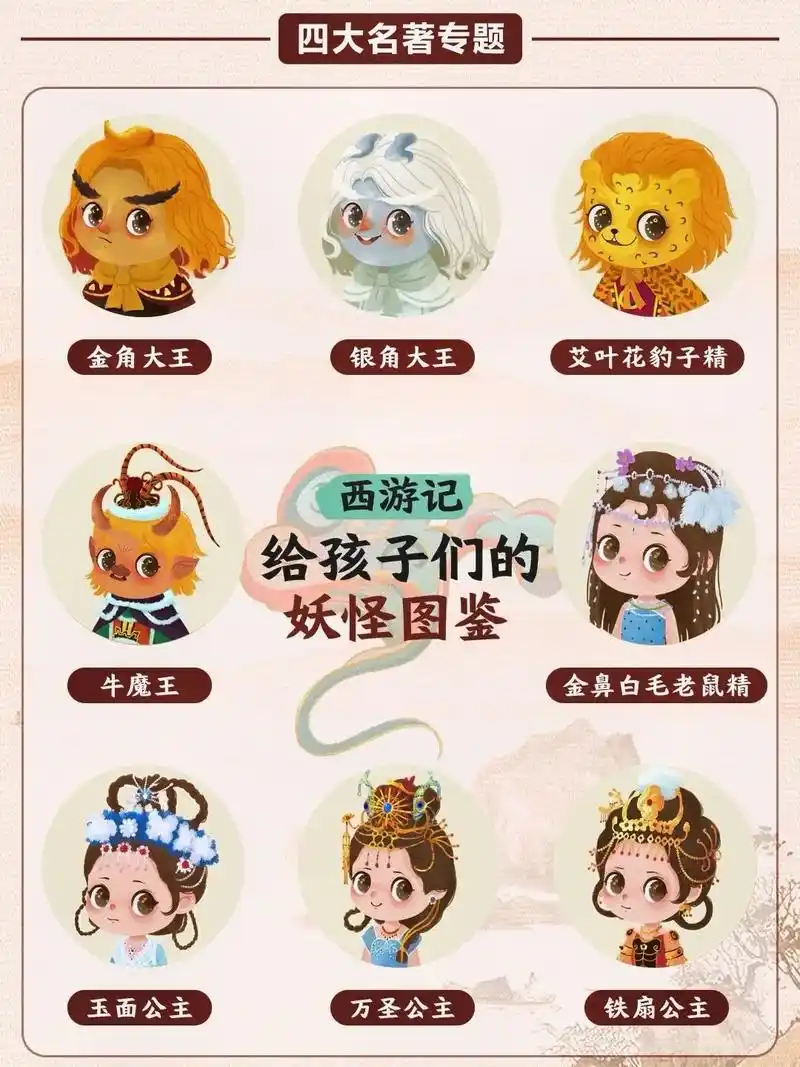 四大名著|西游记之给孩子的妖怪图鉴.