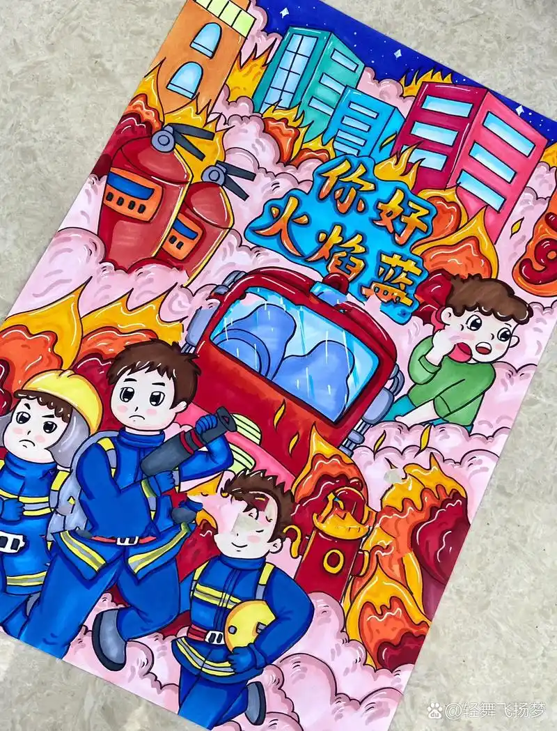 消防安全主题绘画