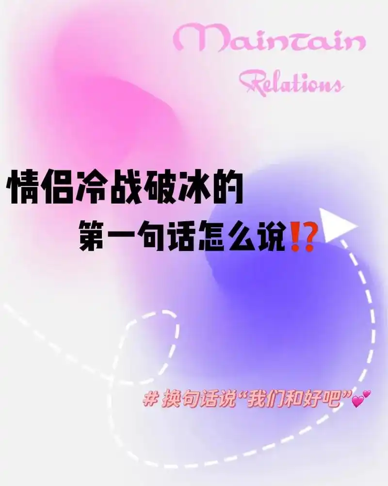 情侣冷战破冰的第一句话怎么说? 码98住,分分钟和好,甜蜜感 - 抖音