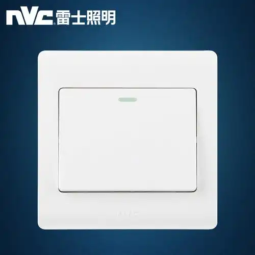 雷士照明nvc开关面板家用一开多控暗装墙壁开关电源86型