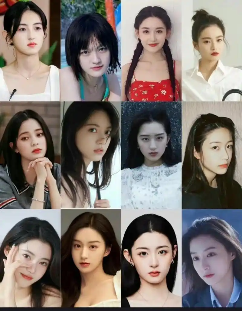 排名不分前后依次是张子枫,文淇,蒋依依,李庚希,欧阳娜娜,赵今麦