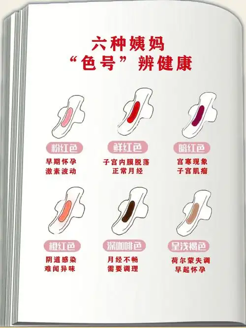 姨妈颜色辨健康预示你的健康状态