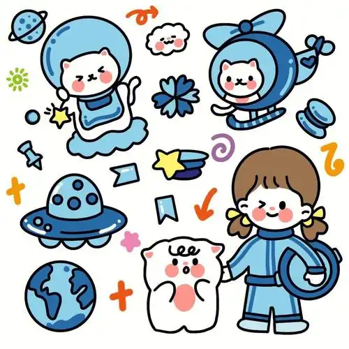 ipad画手帐贴纸手帐素材第166366弹