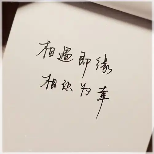 相遇即缘 相识为幸