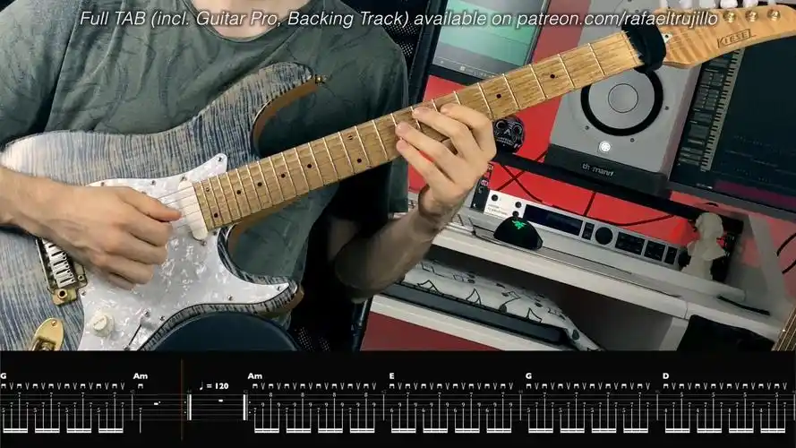 「电吉他」6分钟跳弦强化训练|三和弦|速度强化