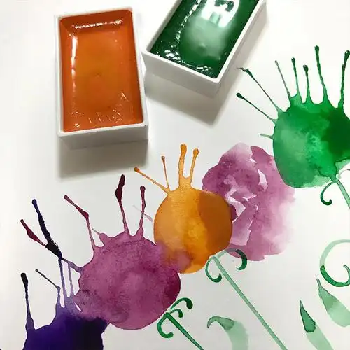 日本kuretake吴竹颜彩耽美固体颜料专业美术固体水彩颜料初学者学生用