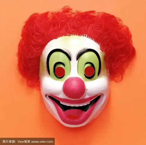 红头发小丑面具