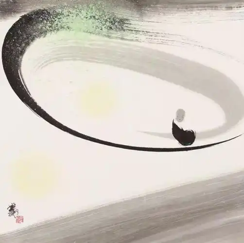 妙笔禅心田旭桐和他的水墨禅意画