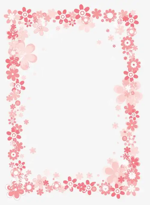 粉色卡通花纹边框图片模板素材免费下载,图片编号5931644_搜图123,www