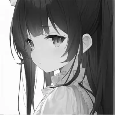优质黑白动漫女头88张_女生动漫头像_头像屋