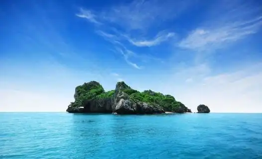 c4d插画风自然岛屿背景1920800px