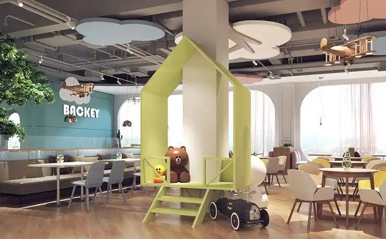 合肥亲子餐厅装修亲子餐厅效果图资深设计师全程跟您对接