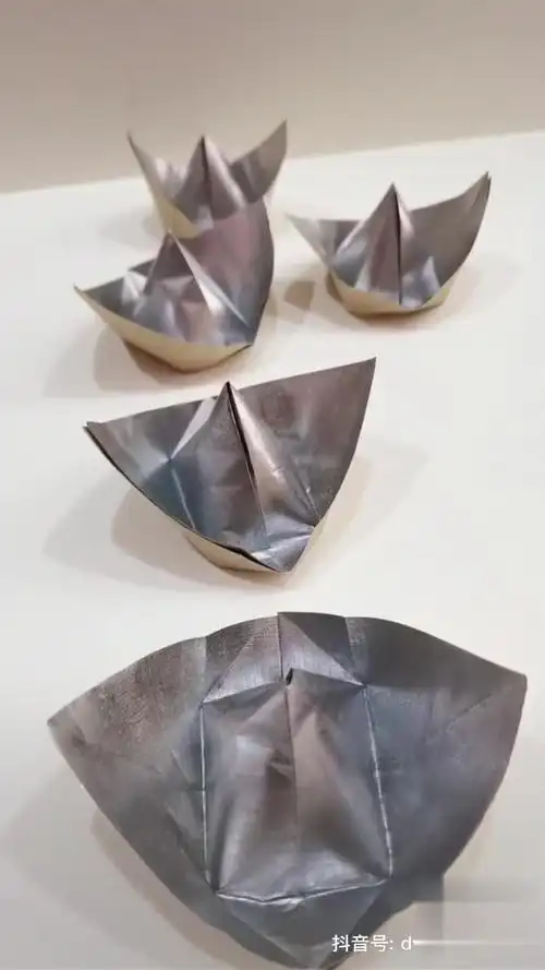 寓意一帆风顺,平平安安元宝 折纸 锡箔纸-生活视频-搜狐视频