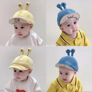 婴儿帽子秋冬婴幼儿韩版男童鸭舌帽软檐遮阳春秋可爱超萌宝宝帽子