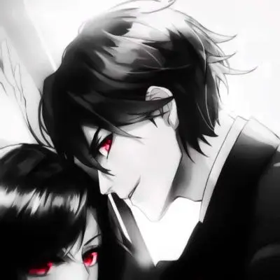 很丧的头像情头一对 病态暗黑丧系动漫cp情头 - 动漫头像 - 潮人个性