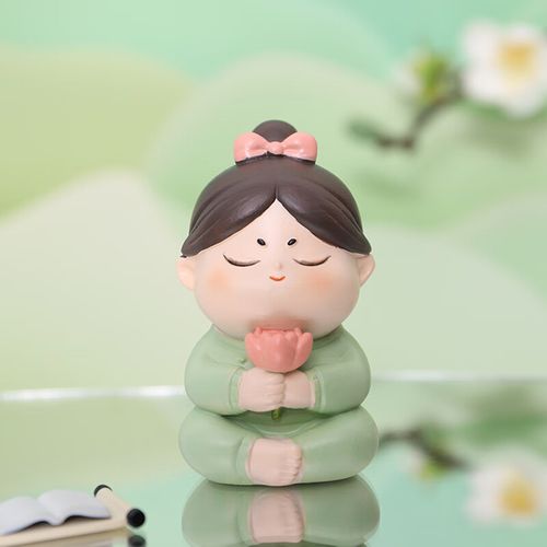 室桌面摆件装饰职场解压治愈女生礼物手办 软萌唐小圆【佛系少女】