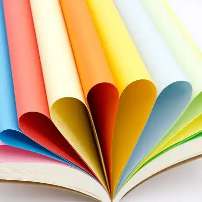 真彩彩色a4纸打印复印纸幼儿园手工彩纸混色装100张红色打印a4纸黄色