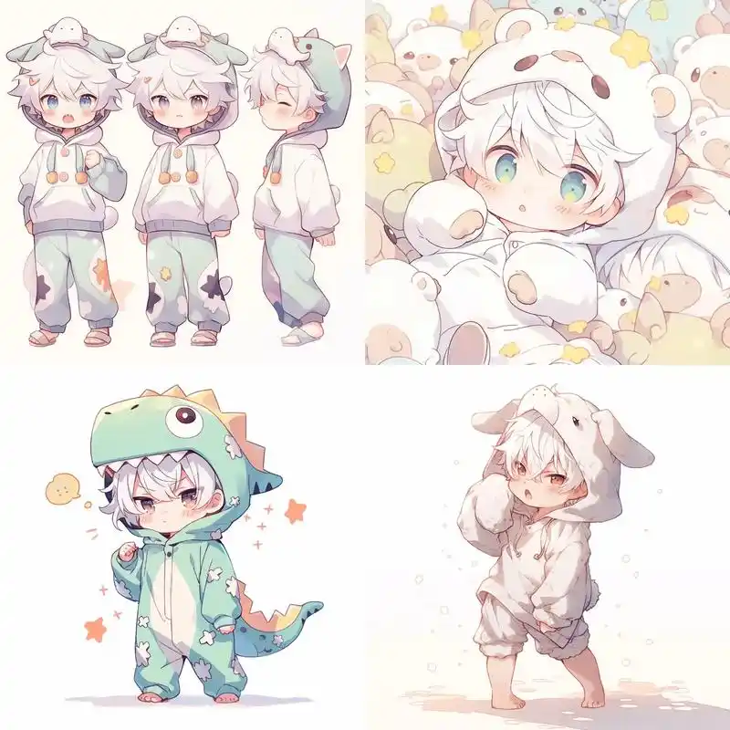 q版人物男生/可爱.#这画是用了亿点点魔法吧 #我又来送图啦 - 抖音