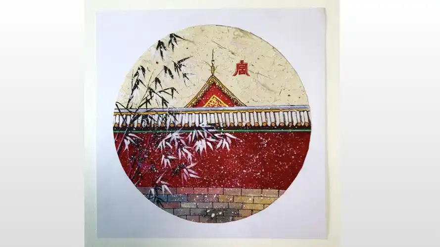 哇咔艺术周六16:10表现绘画4班—《故宫一角》