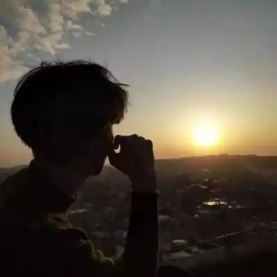 好看的男生头像有几张夕阳下的男头是最好看的