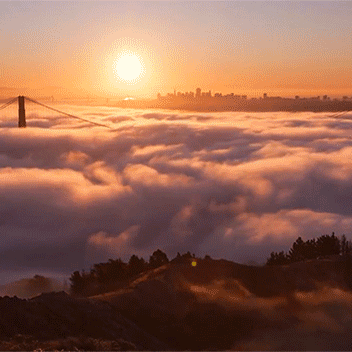 自然风景美景云海日出山顶gif动图_动态图_表情包下载_soogif