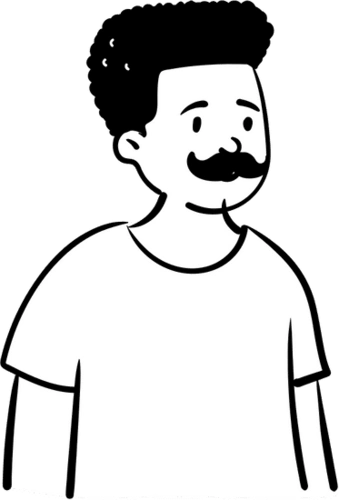 胡子叔叔手绘插画