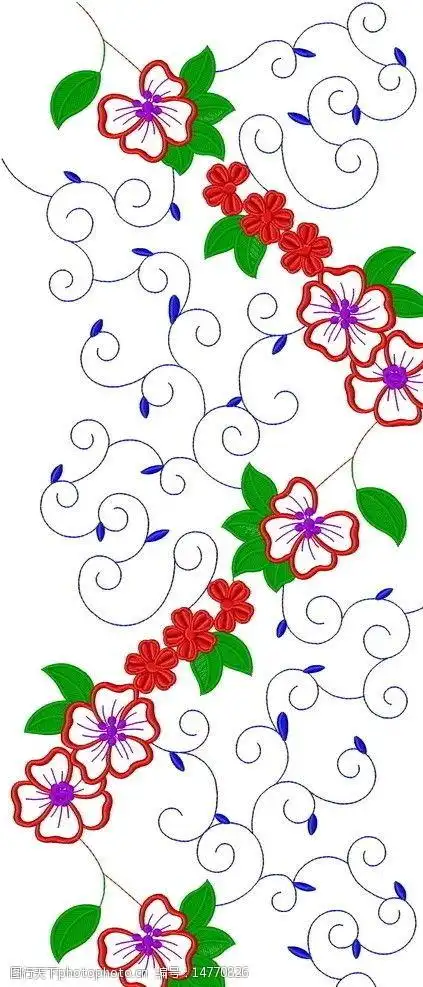 关键词:绣花图案 绣花图案设计 绣花设计 绣花 面料花 名族风 纹样