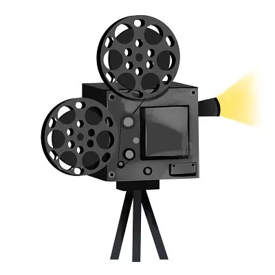 电影放映机卡通元素电影胶卷影视png素材