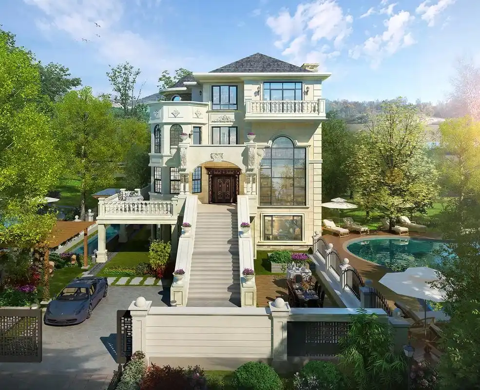 设计分享豪华大气欧式别墅 建议收藏.#欧式别墅 #城堡 #别 - 抖音