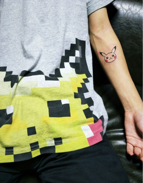 皮卡丘纹身图案大全超萌的经典皮卡丘动漫纹身5