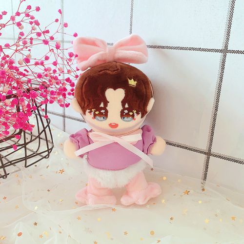 卡通明星公仔q版人形玩偶15cm王一博娃娃棉花公仔毛绒玩具可换装