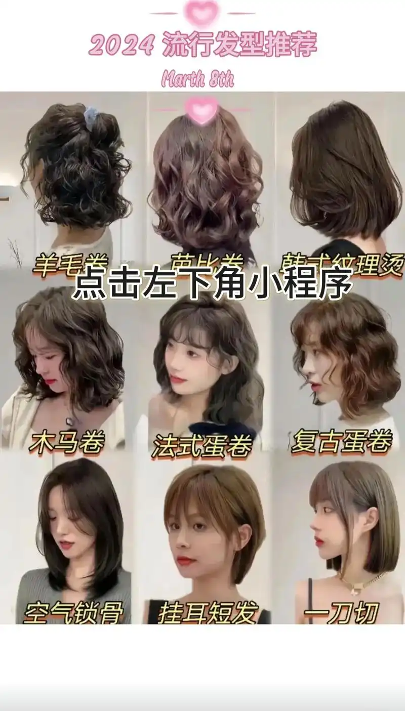 看看你的脸测式发型.