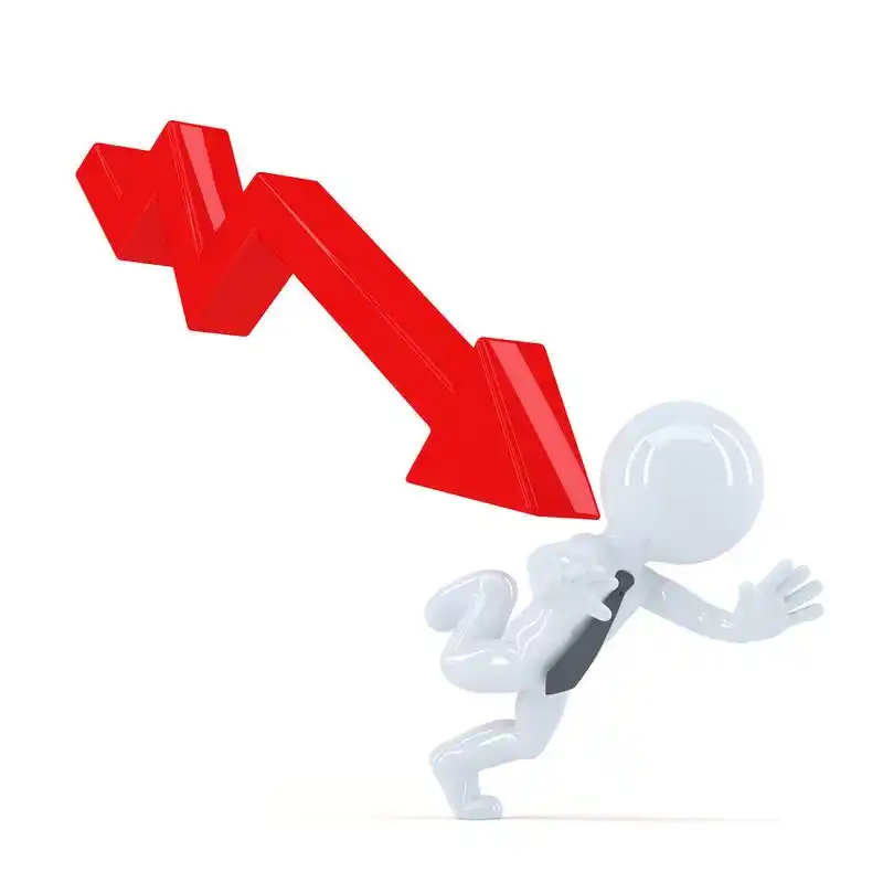 逃跑的商人,商人逃避向下趋势图
