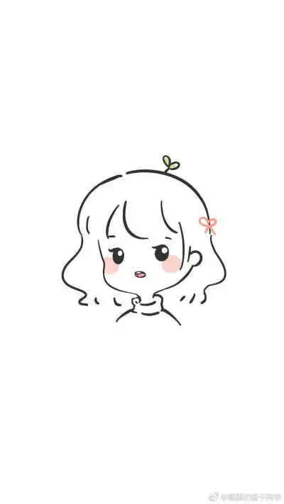 可爱女孩卡通手绘人物头像教程简笔画教程卡通手绘可爱小女孩简笔画1