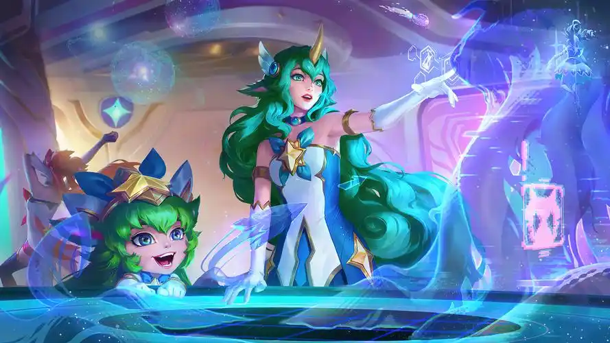 lol英雄联盟 众星之子 索拉卡 soraka 星之守护者 仙灵女巫 璐璐 lulu