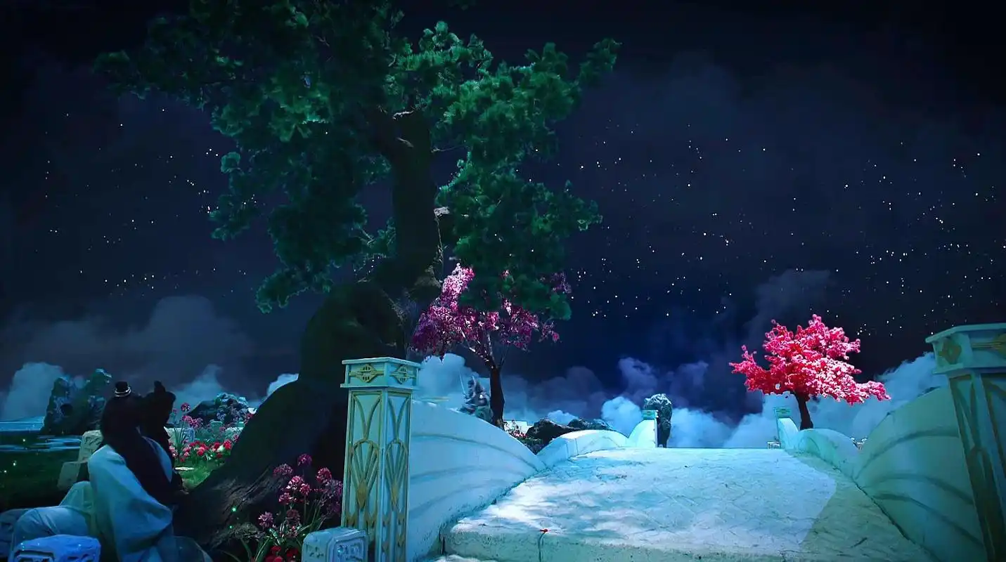 仙侠剧《香蜜沉沉烬如霜》:天宫夜色绚丽如画 宛若梦中仙境