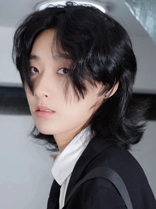 木村拓哉同款狼尾假发男帅气长发减龄中分刘海帅t逼真透气全头套