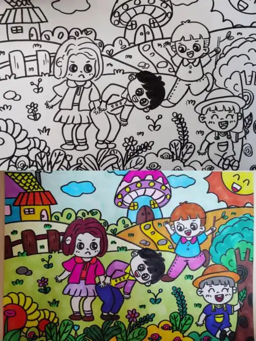 儿童画多场景套用4