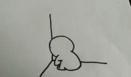 如何几笔画出蹲在墙角哭泣的人